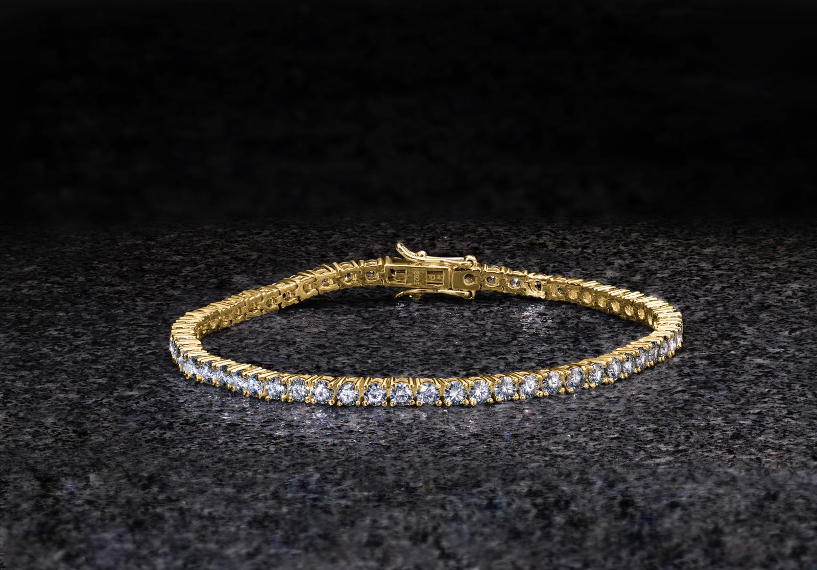 צמיד טניס 5.5 קראט מואסנייט