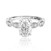 טבעת אובל 2 קראט