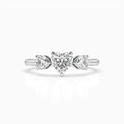 טבעת דגם לב